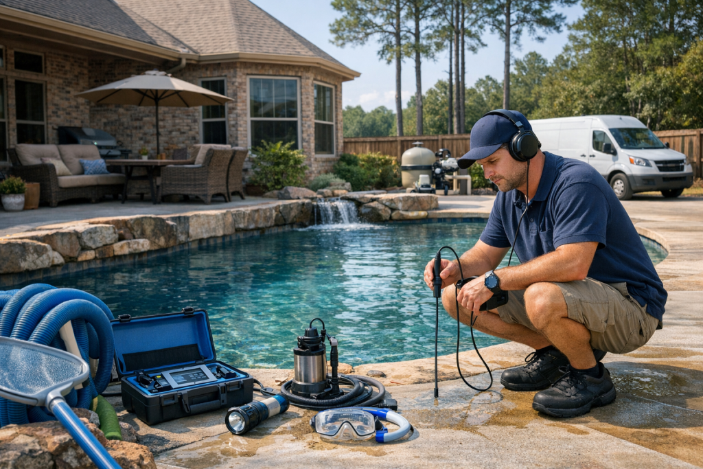 Pool Leak Detection & Repair Specialists in Bloomburg, Texas