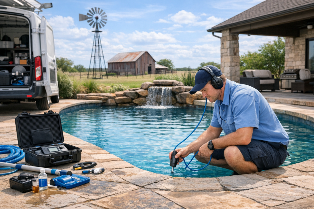 Professional Pool Leak Detection & Repair in West, Texas