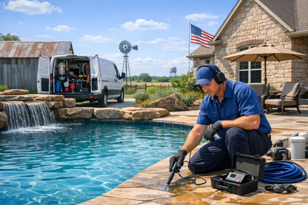 Proven Results for Pool Leak Detection & Repair in Bartlett, Texas