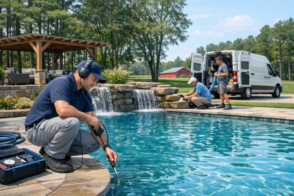 Proven Results for Pool Leak Detection & Repair in McNab, Arkansas