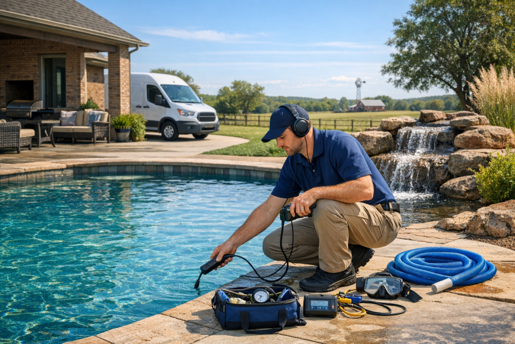 Serving Erin Springs, Oklahoma with Pool Leak Detection & Repair