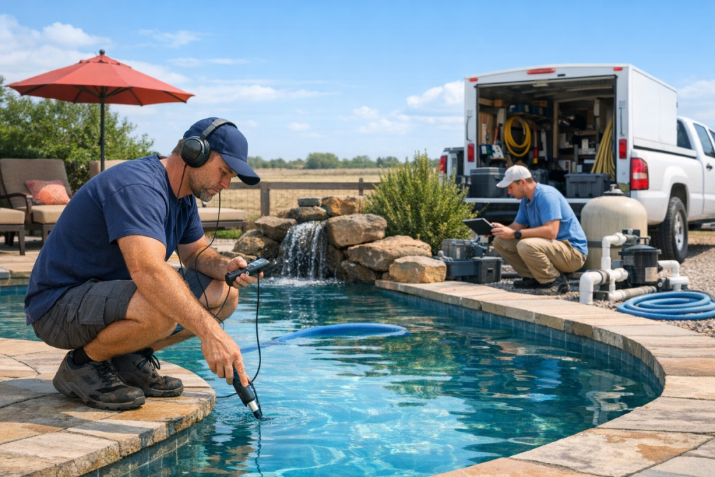 Serving Indiahoma, Oklahoma with Pool Leak Detection & Repair
