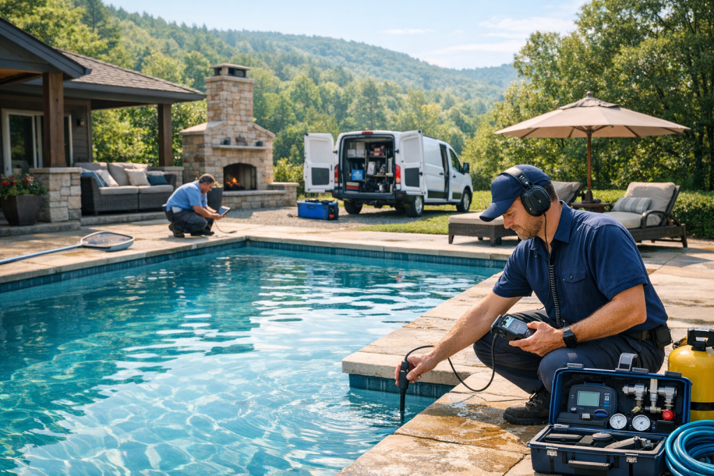 Serving Mena, Arkansas with Pool Leak Detection & Repair