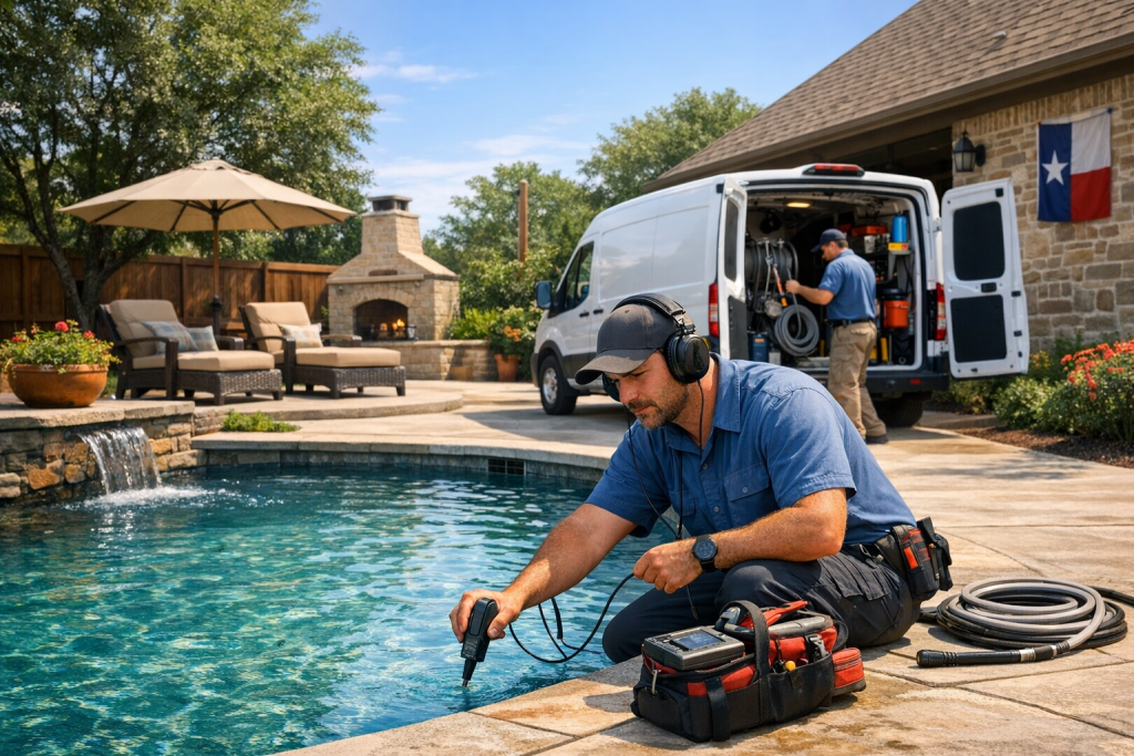 Serving New Chapel Hill, Texas with Pool Leak Detection & Repair