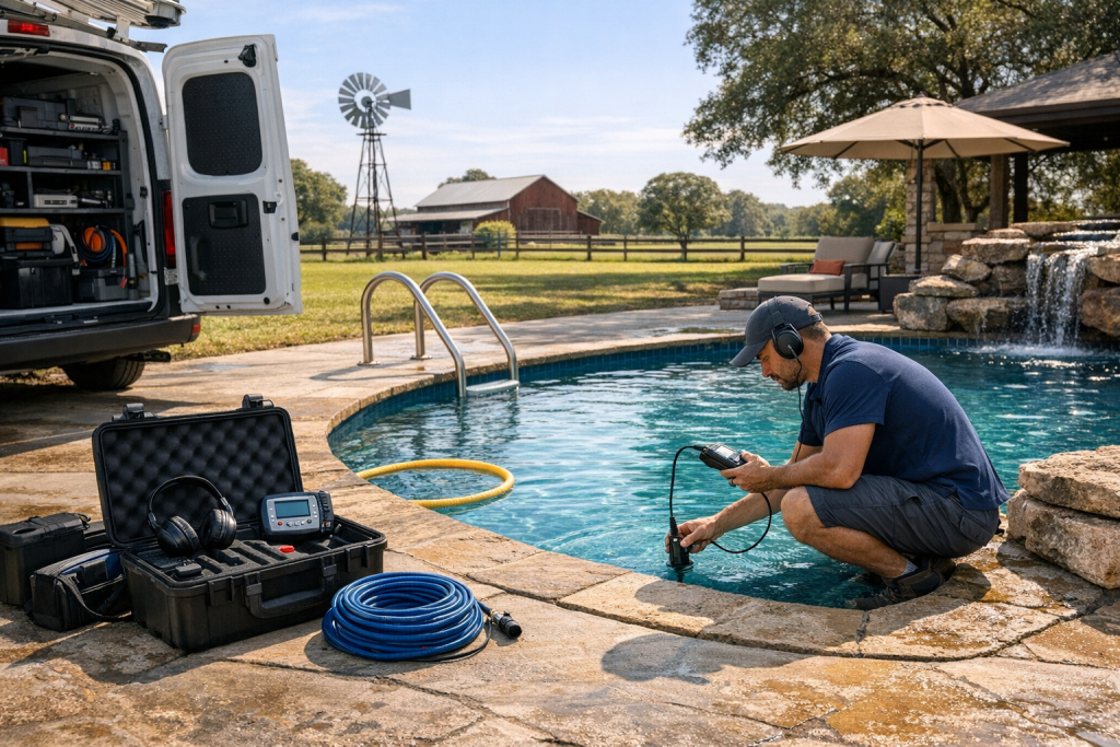 Serving Poynor, Texas with Pool Leak Detection & Repair