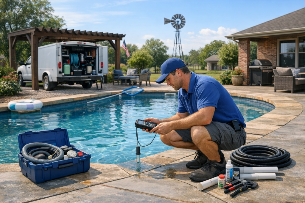 The Name to Trust for Pool Leak Detection & Repair in Chickasha, Oklahoma