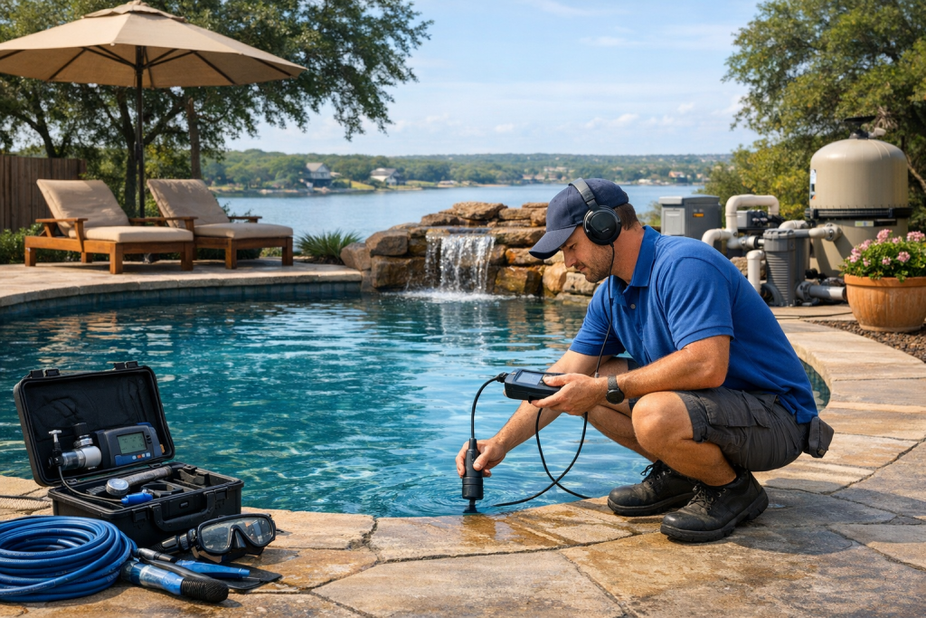 The Name to Trust for Pool Leak Detection & Repair in Laguna Park, Texas