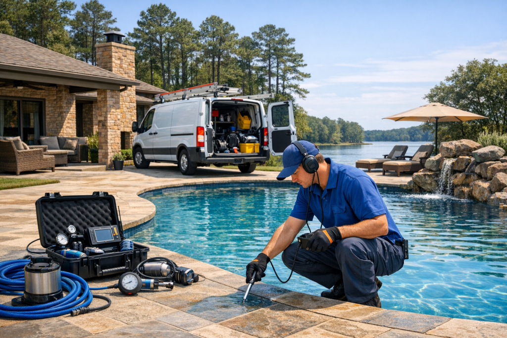 The Name to Trust for Pool Leak Detection & Repair in Oakhurst, Texas