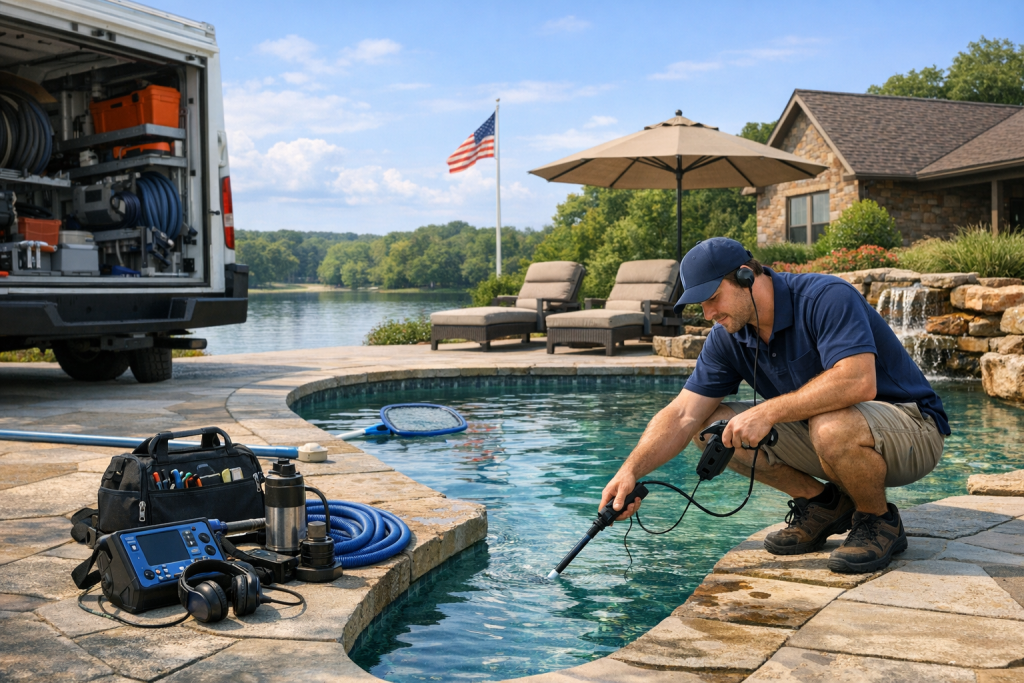 The Name to Trust for Pool Leak Detection & Repair in Pittsburg, Oklahoma
