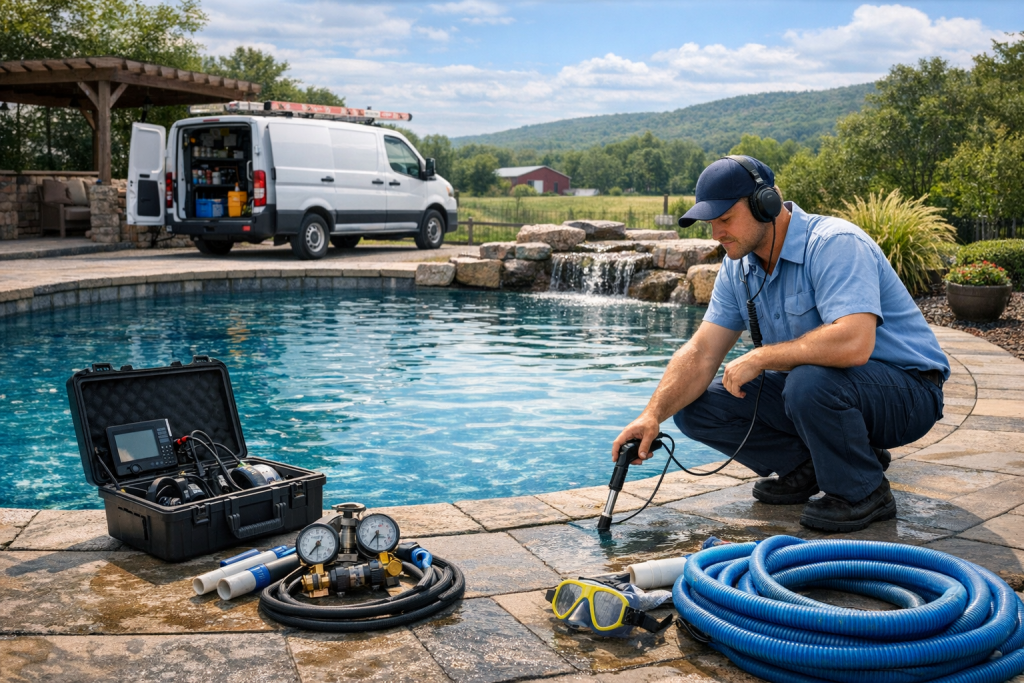The Name to Trust for Pool Leak Detection & Repair in Wister, Oklahoma