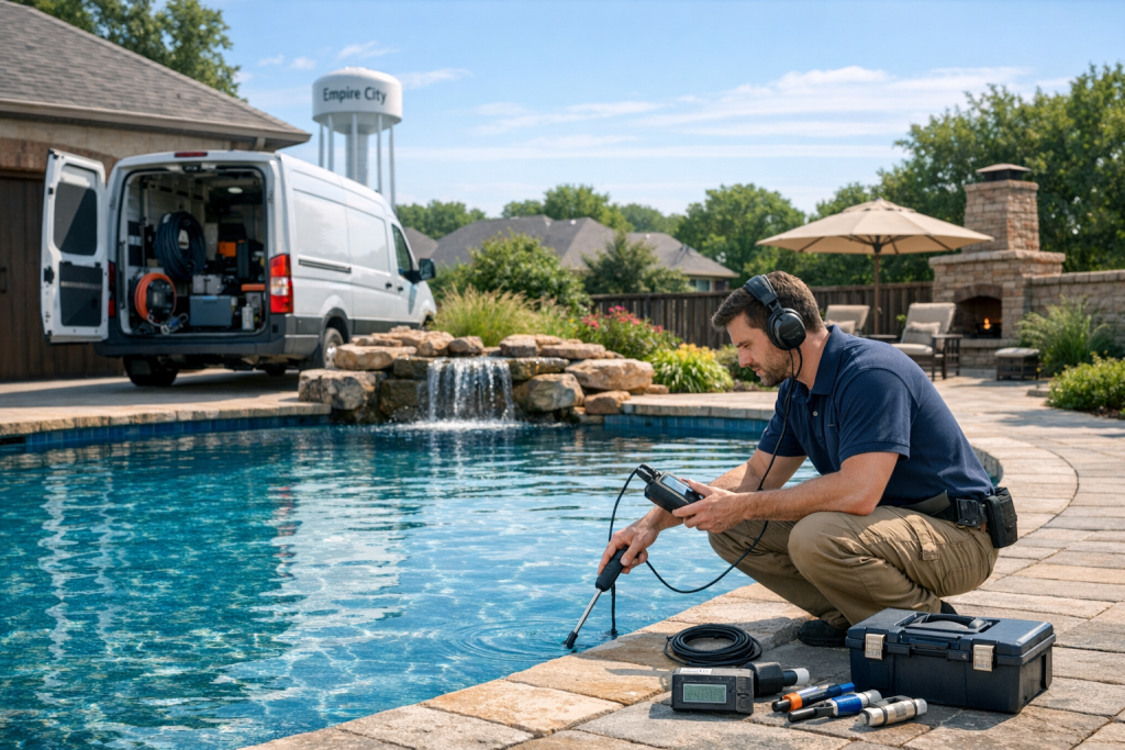 Top-Rated Pool Leak Detection & Repair Company in Empire City, Oklahoma
