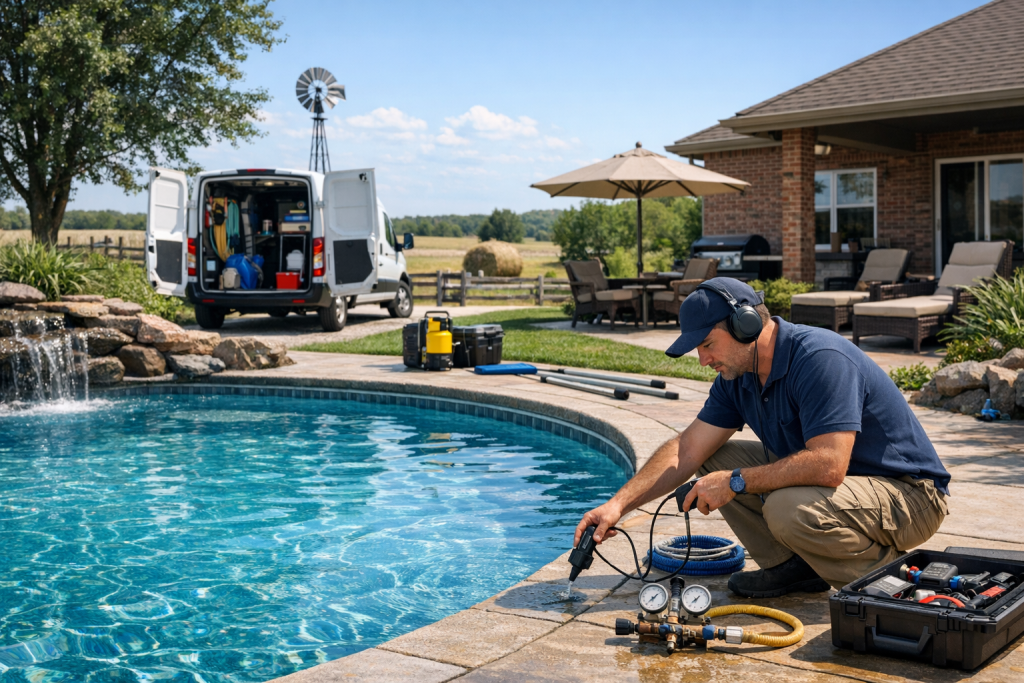 Trusted Professionals for Pool Leak Detection & Repair in Mehan, Oklahoma