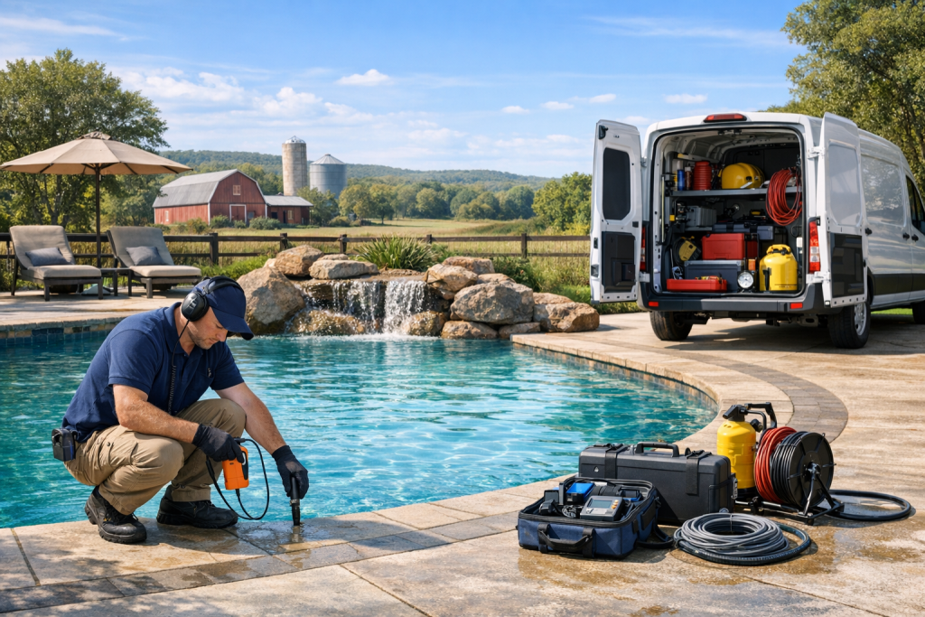 Trusted Professionals for Pool Leak Detection & Repair in Tamaha, Oklahoma