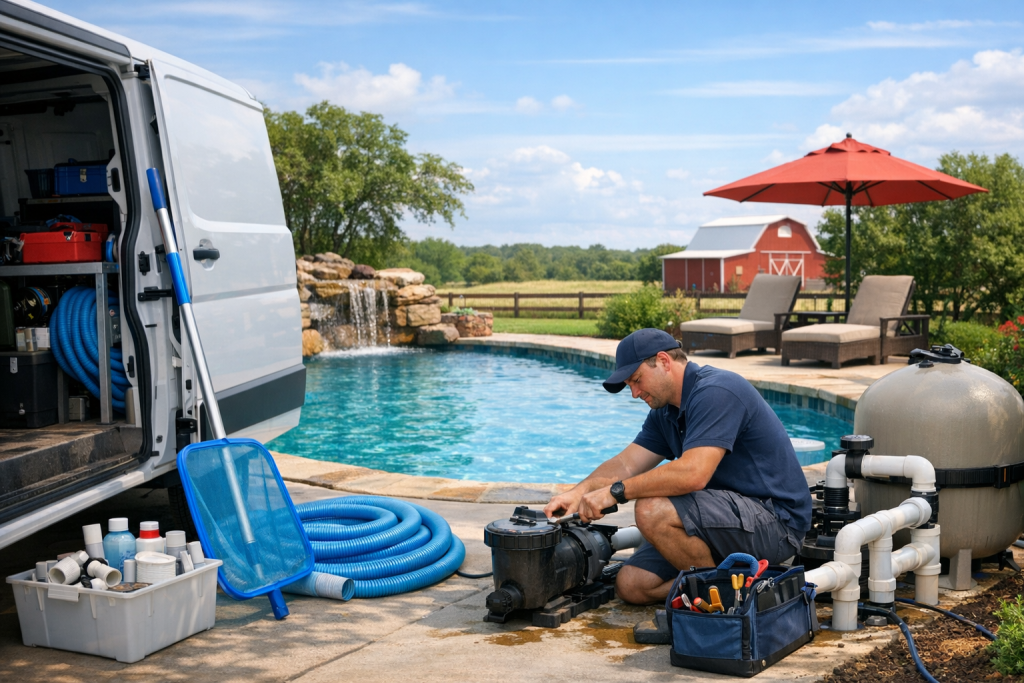 Complete Services for Pool Repair in Pink, Oklahoma