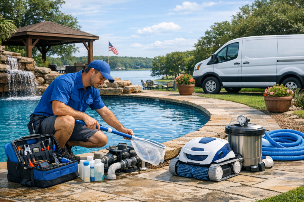 Helping Customers with Pool Repair in Pittsburg, Texas