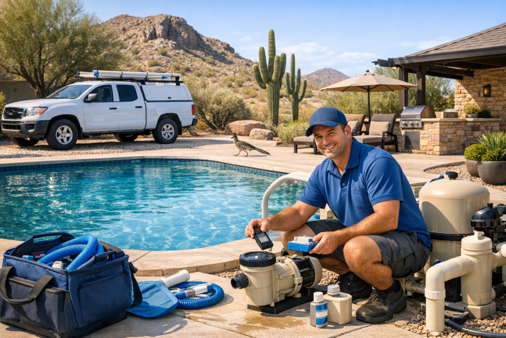 Helping Customers with Pool Repair in Road Runner, Texas
