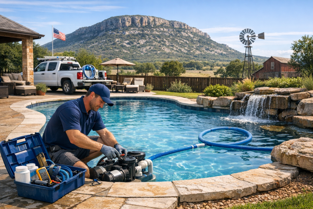 Helping Customers with Pool Repair in Santa Anna, Texas