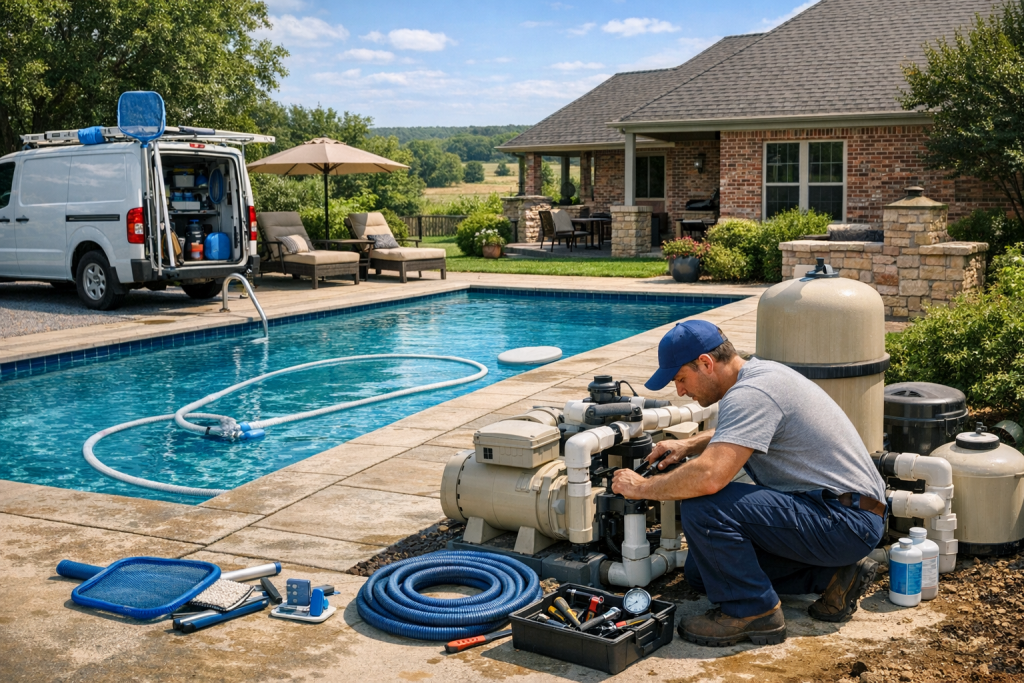 Local Experts Providing Pool Repair in Bearden, Oklahoma