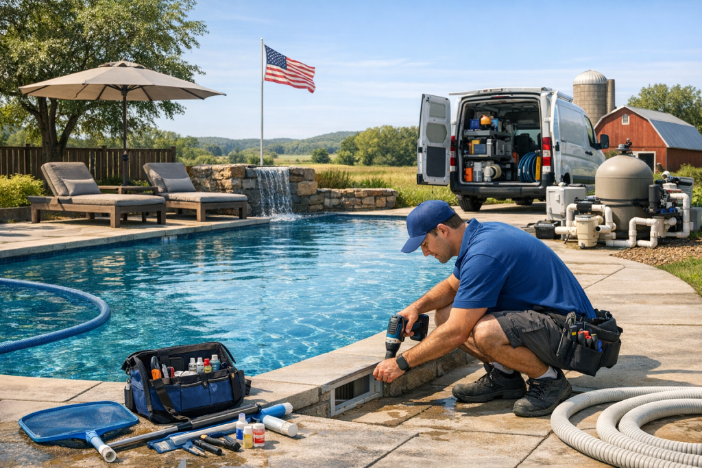 Pool Repair Company Serving Custer City, Oklahoma