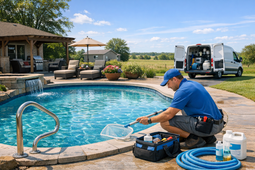 Pool Repair Company Serving Schulter, Oklahoma