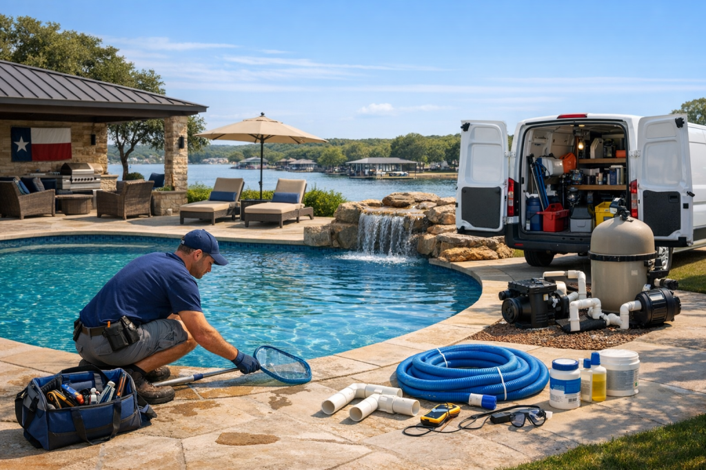 Pool Repair in Sherwood Shores, Texas