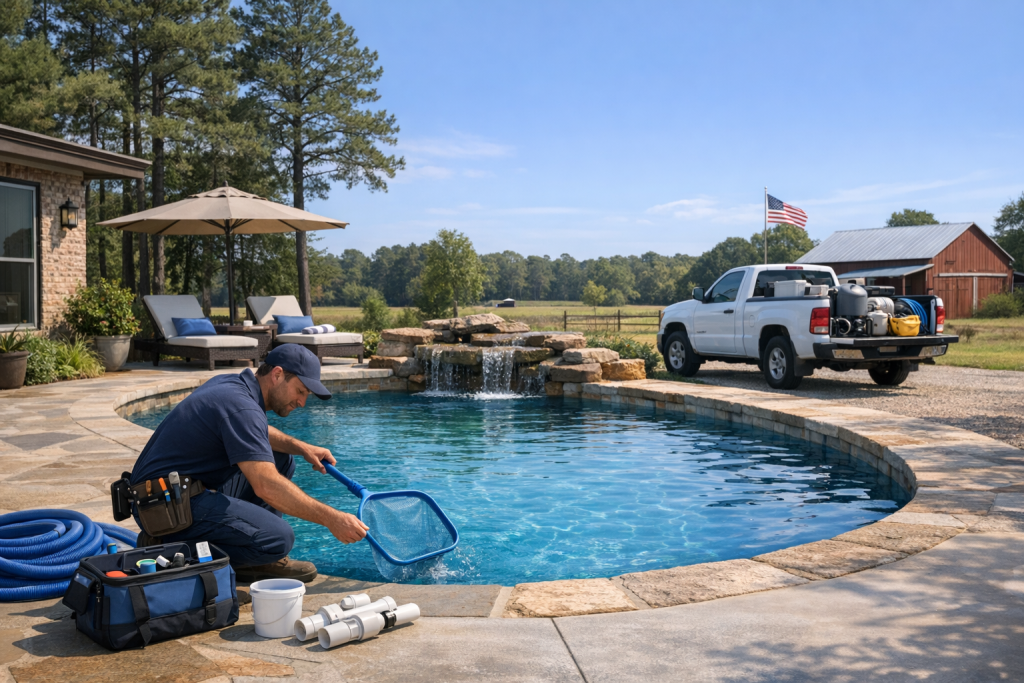 Professional Pool Repair in Chireno, Texas