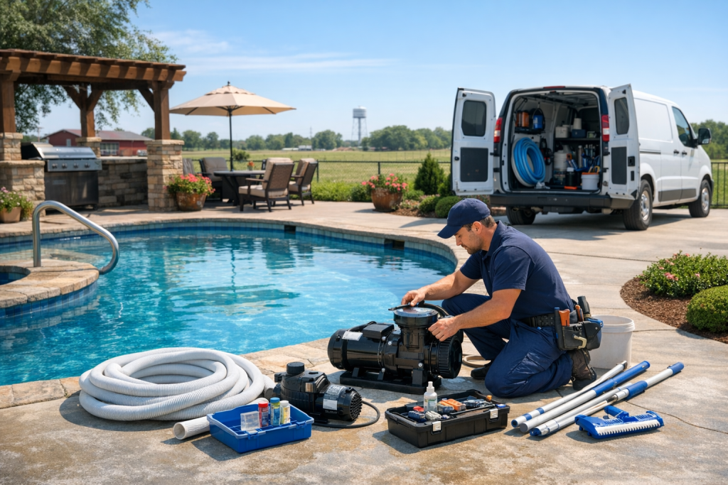 Professional Pool Repair in Latta, Oklahoma