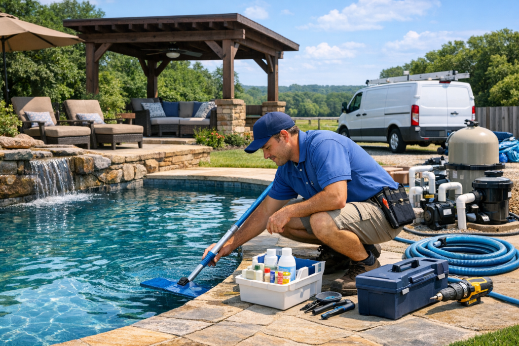 Professional Pool Repair in Lovelady, Texas