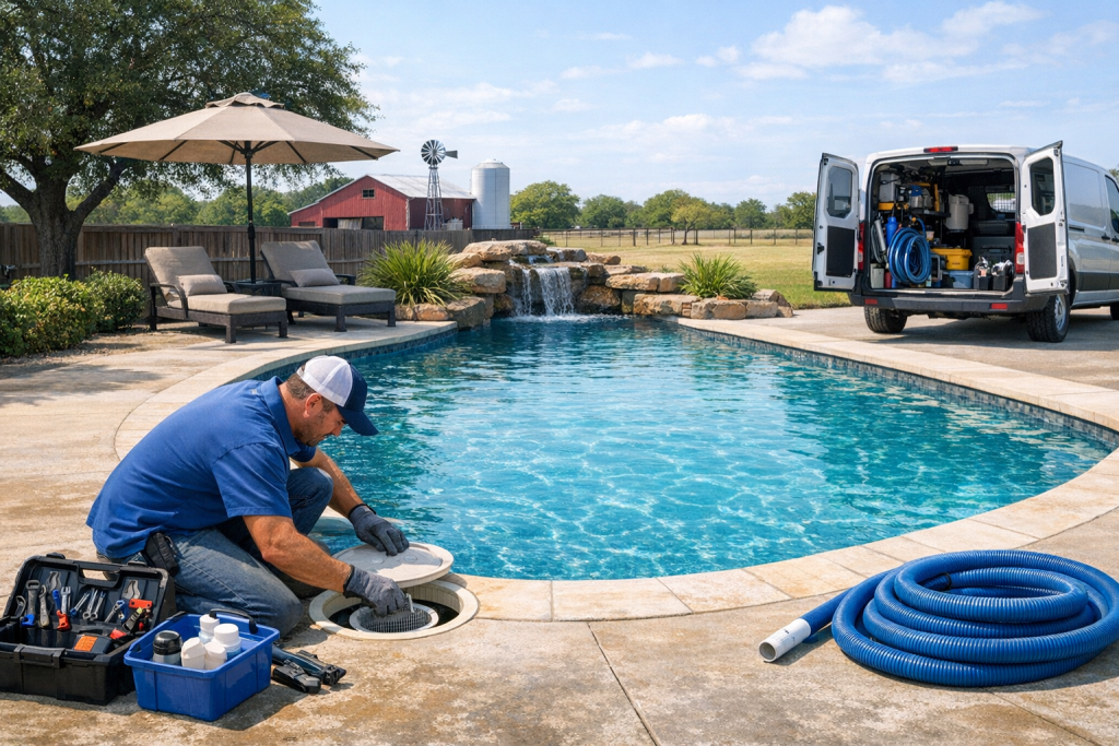Serving Rogers, Texas with Pool Repair