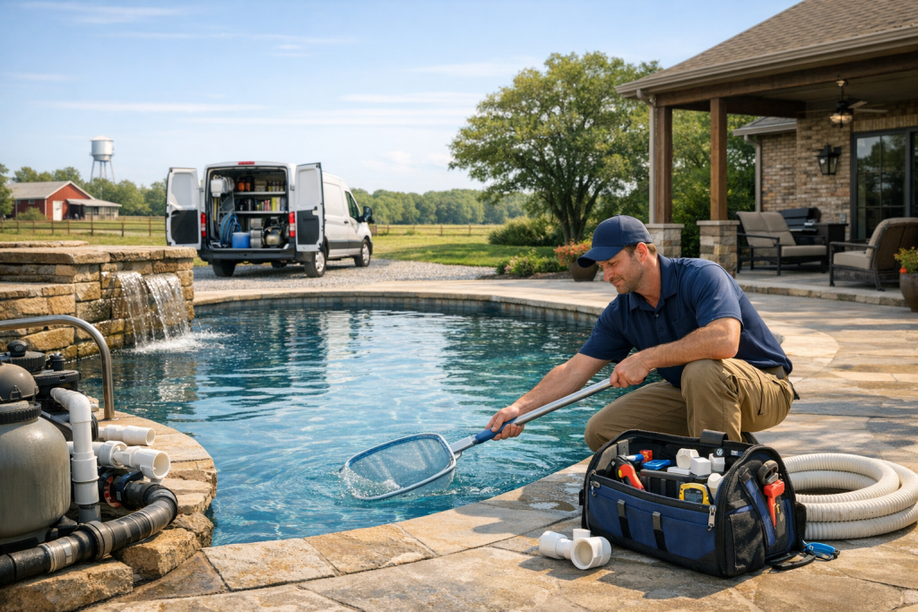 Serving Scottsville, Texas with Pool Repair